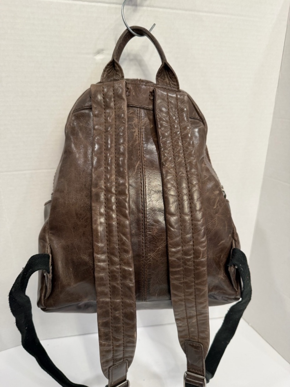Frye Brown Leather Backpack - Picture 6 of 8